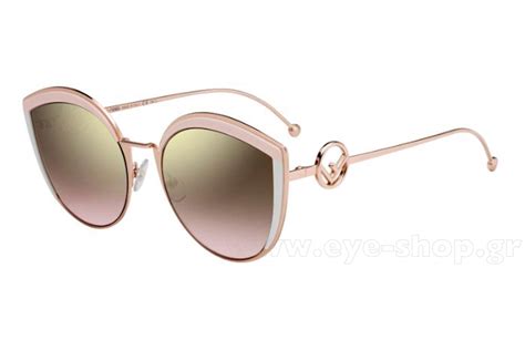 Fendi FF 0290/S 35J/53 Sunglasses in Gold 